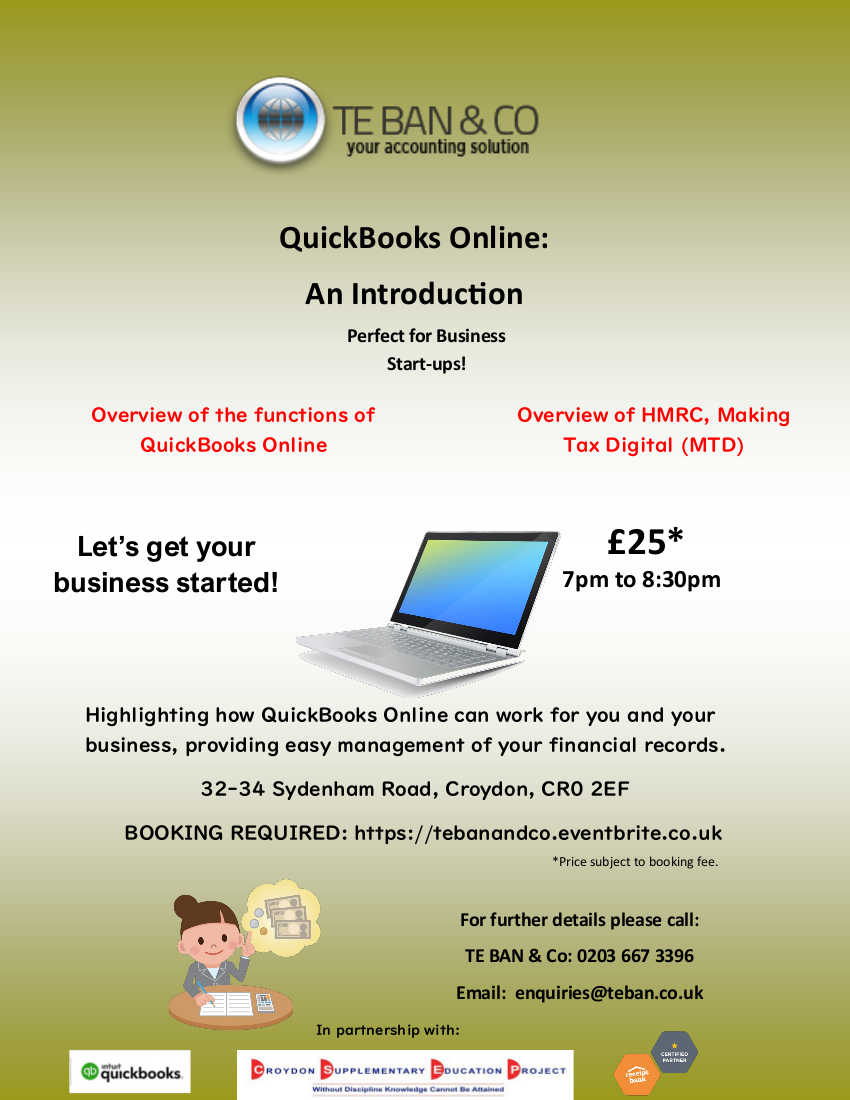 quickbooks online introduction flyer
